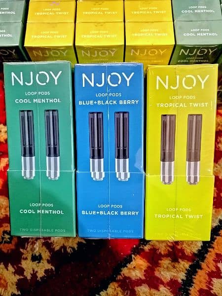 Njoy Loop Coils | 10 Coils in 1 box | Blue black berry Available only. 0