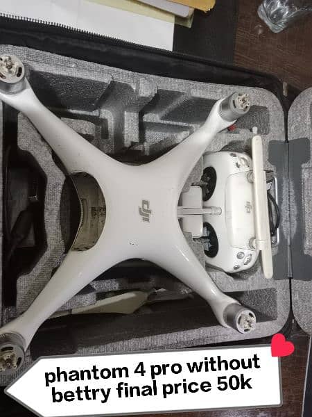 phantom 4 pro without bettry 0