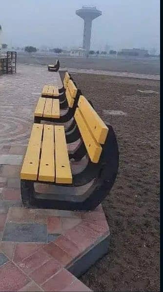 Cement, Concrete Bench, Chair and table for outdoor garden 11