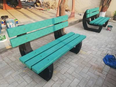 Cement, Concrete Bench, Chair and table for outdoor garden