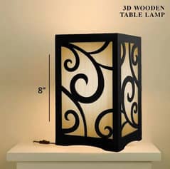 3D Unique Design Wooden Lamps