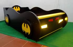 Car Bed Batman shape with light for Bedroom Sale , Factory Outlet