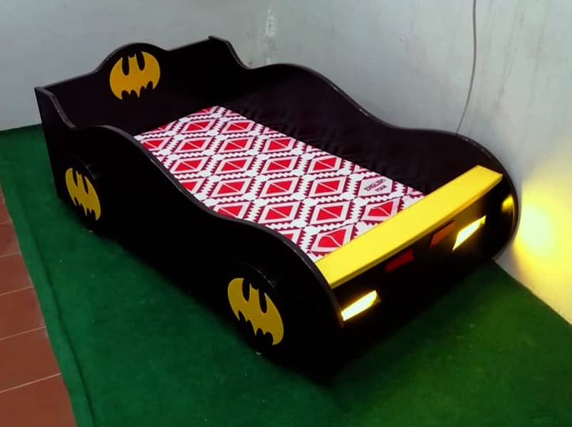 Car Bed Batman shape with light for Bedroom Sale , Factory Outlet 2