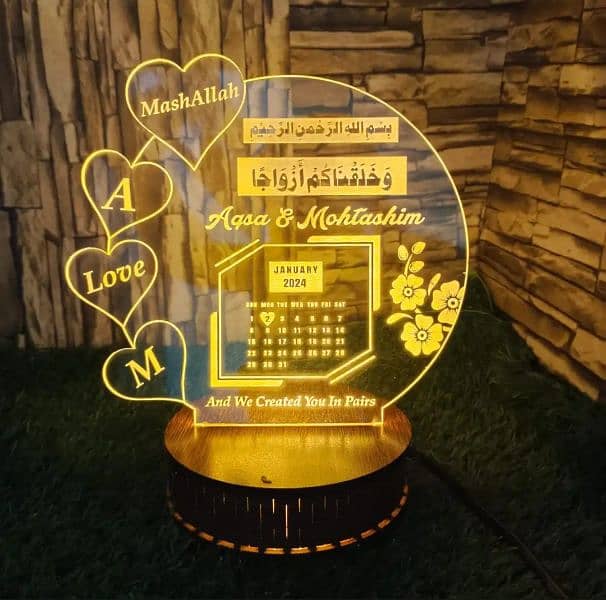 Brand Calendar Lamp, Customized Gift, Decorations Lamps, Table Lamp 0