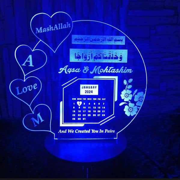 Brand Calendar Lamp, Customized Gift, Decorations Lamps, Table Lamp 1