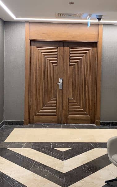 wooden doors/Semi solid wooden door/Panel doors/melamine/Malaysian 11