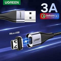 UGREEN Magnetic 3A Micro Fast Charging Cell Mobile Phone Tablet Cable 0