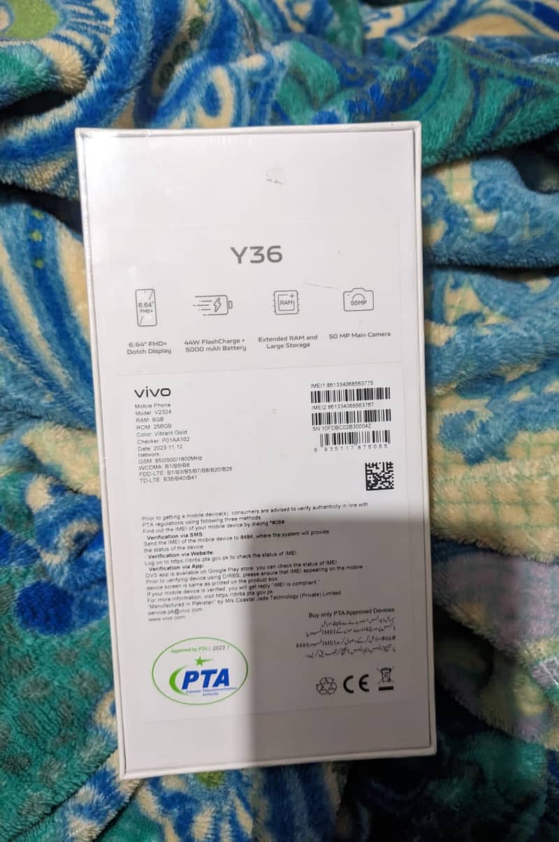 Vivo Y36 (8GB+256GB) With Official Receipt With Warranty - Authorized  Dealer