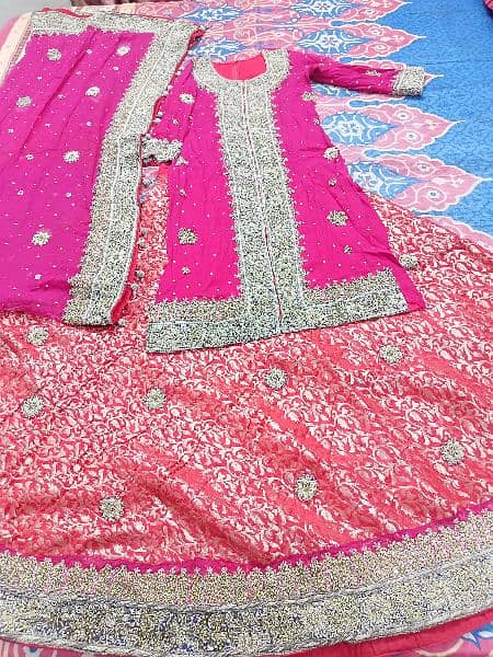 shocking pink bridal shrara 2