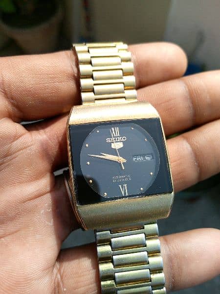 Seiko 5 Automatic gold vintage mens watch 3