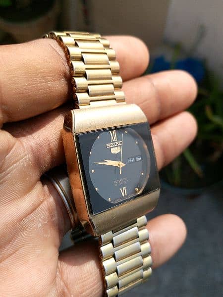 Seiko 5 Automatic gold vintage mens watch 8