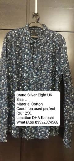 Preloved branded shirts from UK 0