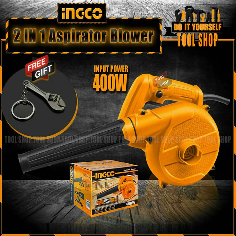Ingco Original 2 iN 1Home Aspirator Blower + Vacuum Dust Cleaner 100% 0