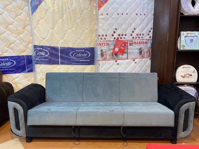 sofa cum bed (2in1)(sofa + bed)(Molty foam )(10 years warranty ) 3