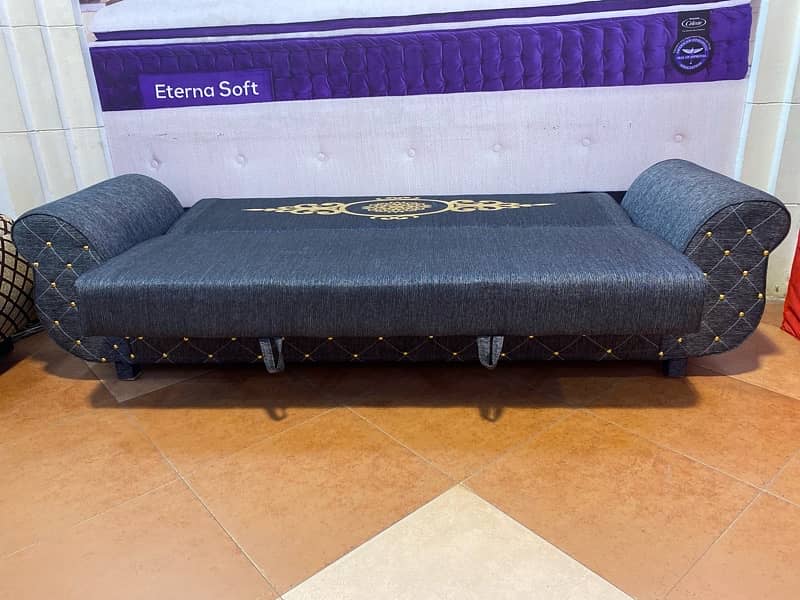 sofa cum bed (2in1)(sofa + bed)(Molty foam )(10 years warranty ) 9