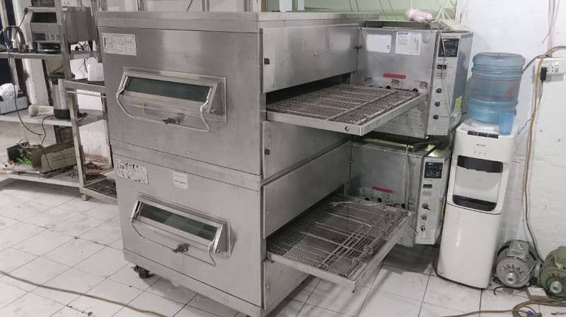 conveyor pizza oven used dough machine used pizza prep table used avia 12