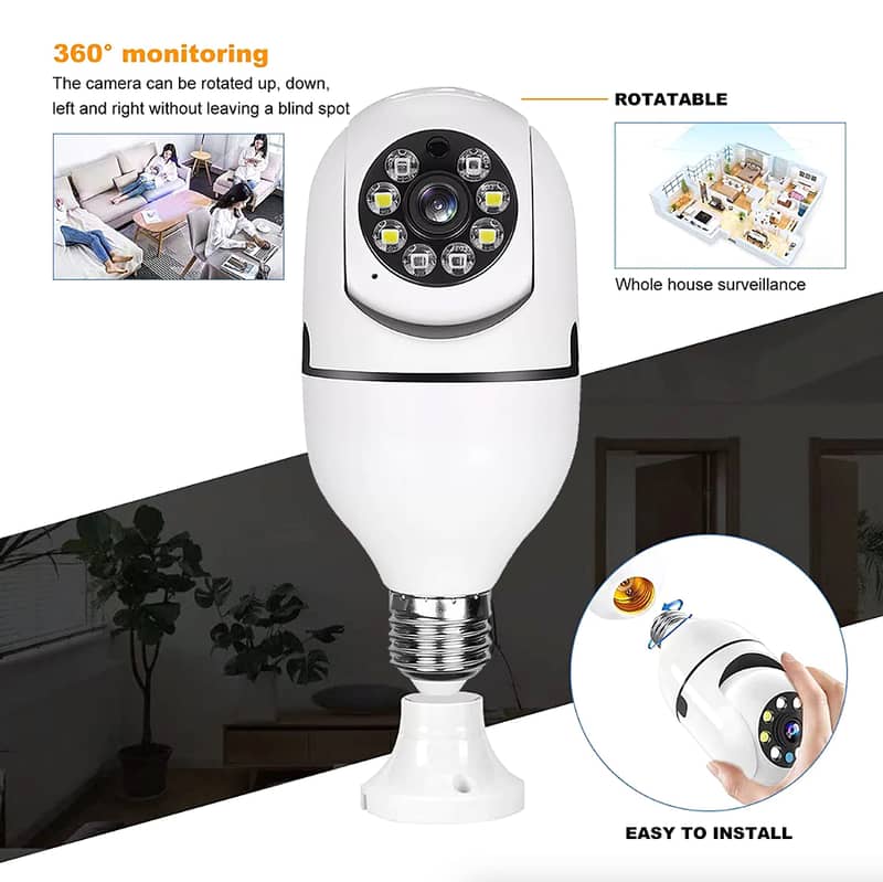 FULL HD 1080P BULB CAMERA CCTV IP WIRELESS 1