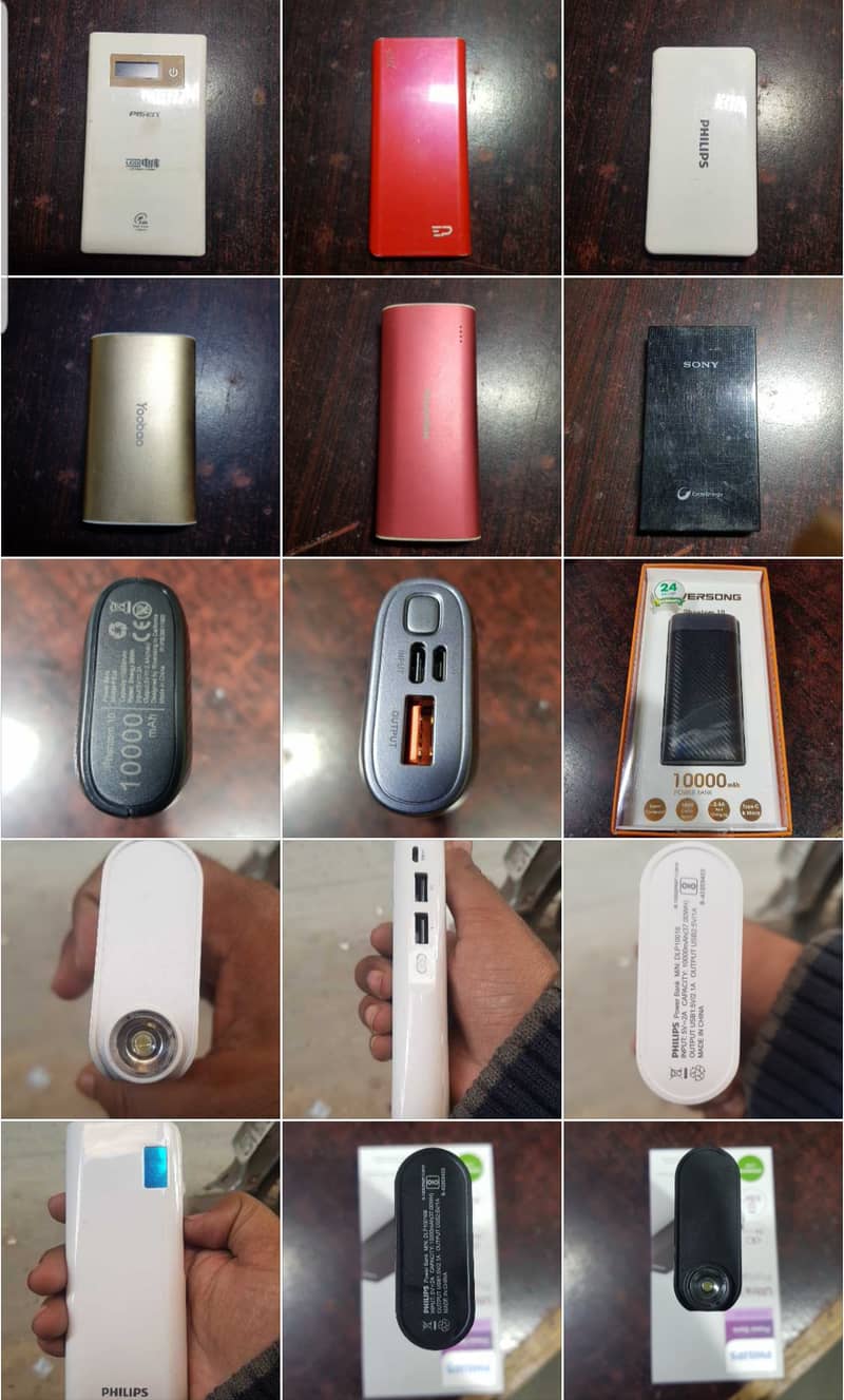 Large variety of lot original power banks 0