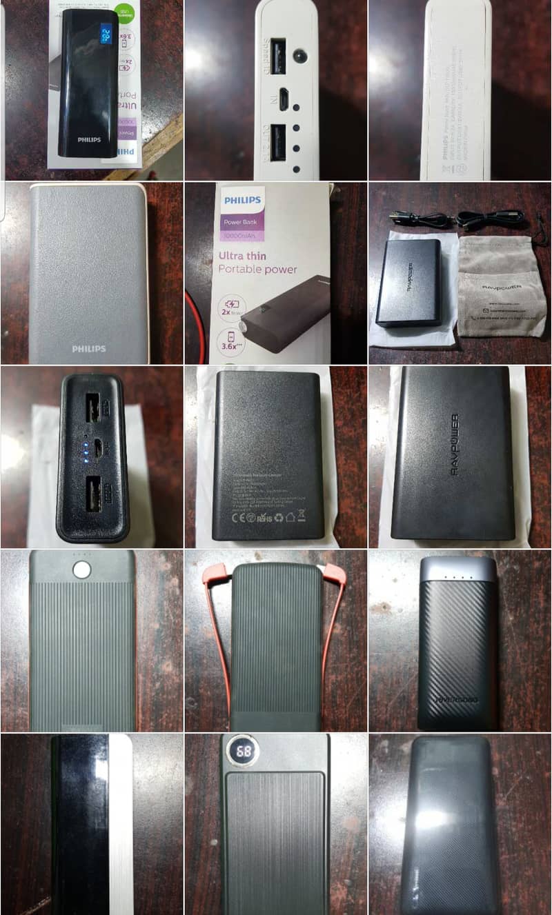 Large variety of lot original power banks 1