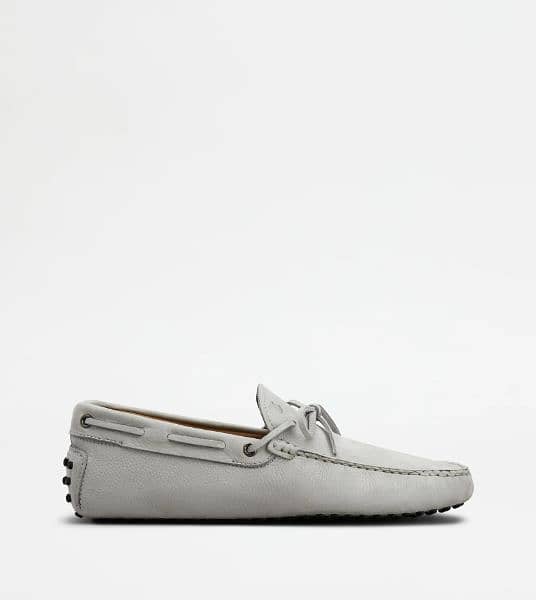 Tod's Gommino suede grey driving loafers 2