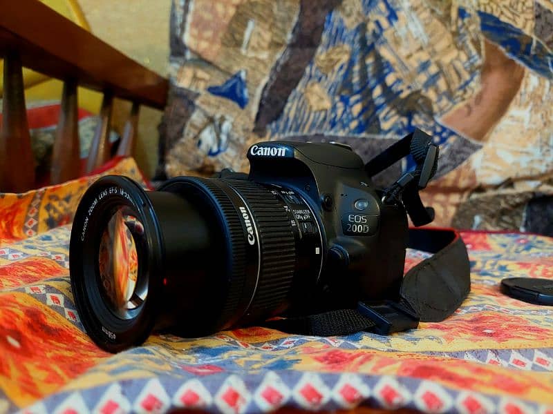 Canon 200d with 2 lenses 50-255mm & 18-55mm stm 4