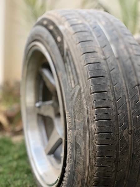 15 inch tyres condition 10/10 tyres and project rims both for sale 2