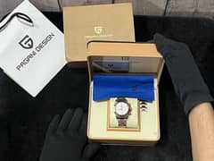 Pagani Design PD1644 Rose gold chrono Watch Tissot Rado Gucci Rolex 0
