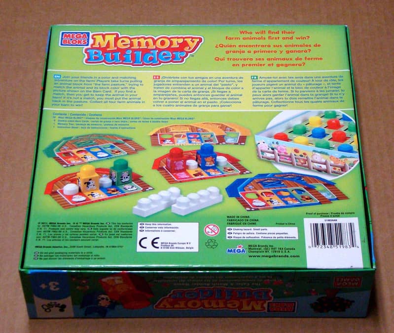 MEGA BLOKS MEMORY BUILDER GAME - COMPLETE 3