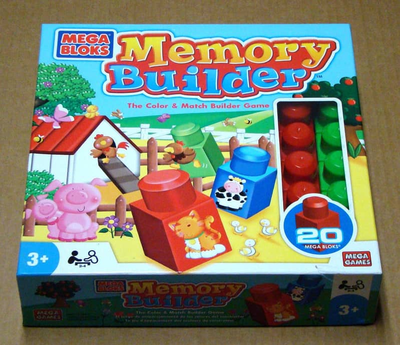 MEGA BLOKS MEMORY BUILDER GAME - COMPLETE 4