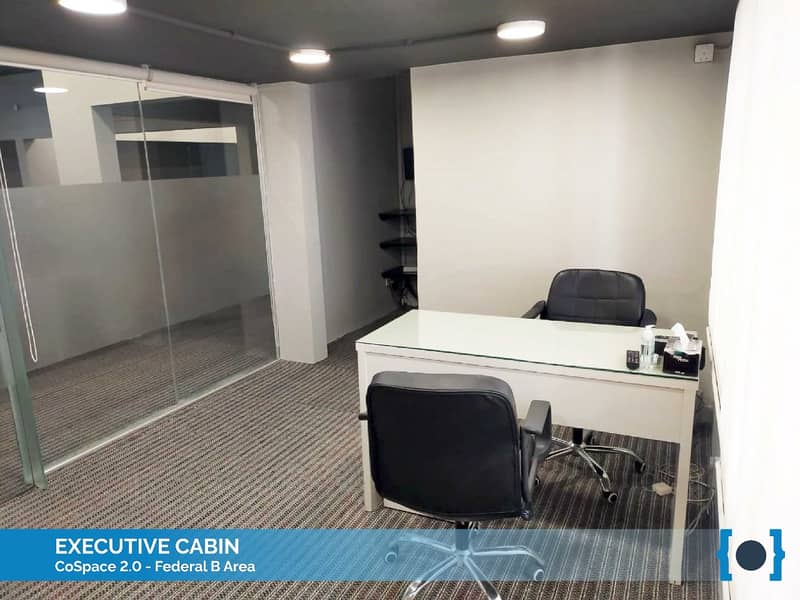 Furnished Private Offices & Coworking Shared Space in Federal B Area 6