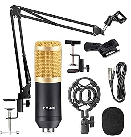 Bm 800 Condenser Microphone + V8 Sound Complete Kit - Home Studio 7