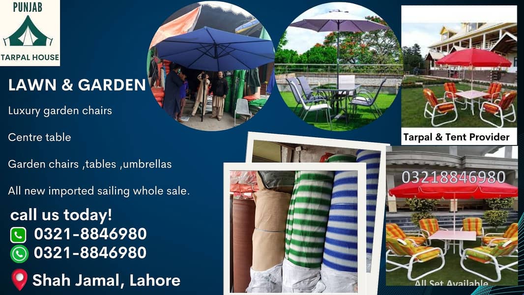 Umbrelas,Green net jali,Labour tents,Fooji Trpals,Plastic trpal avail 14