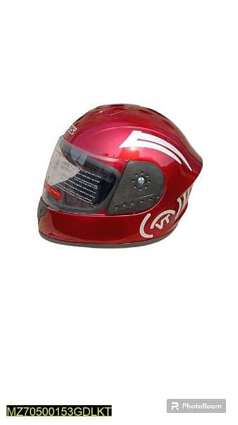 full face motorcycle helmet maroon 2