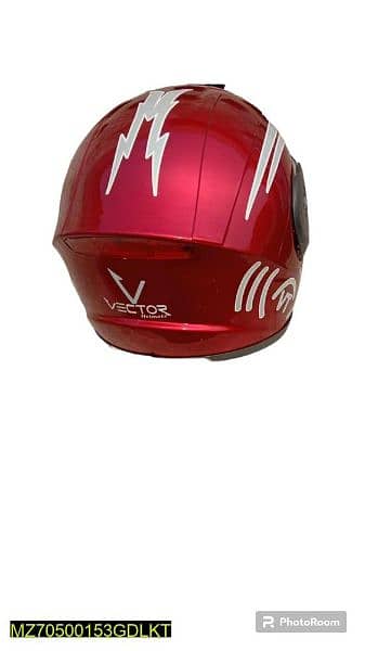 full face motorcycle helmet maroon 3
