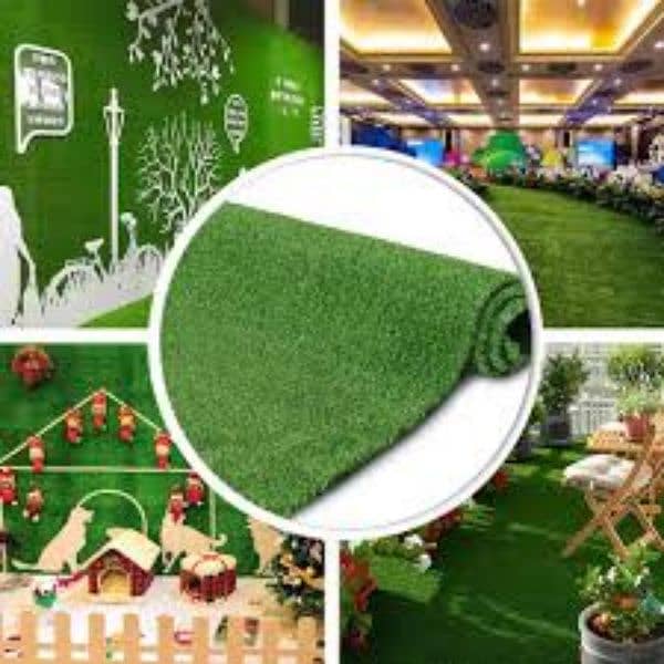 Lawn Grass - Field Artificial Grass - Green Carpet - Roof Astro Turf 2