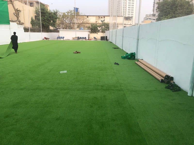Turkish Artificial Grass, Lawn Balcony Garss with Fitting Available 10