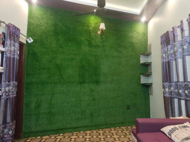 Turkish Artificial Grass, Lawn Balcony Garss with Fitting Available 11
