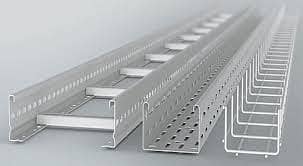 Cable Tray Unistrut Ladder Perforated SS Mesh Threading rod cantilever 8