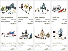 LEGO sets: Ninjago/Bionicle/City/Star Wars/Friends