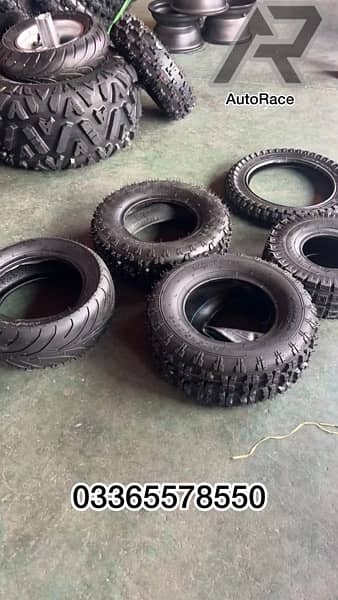 ATV Tyres/ GO Kart / ATV Quad / Trail / Scooty Tires/ Heavy tires 10