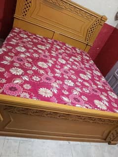 King size bed with mattress for sale