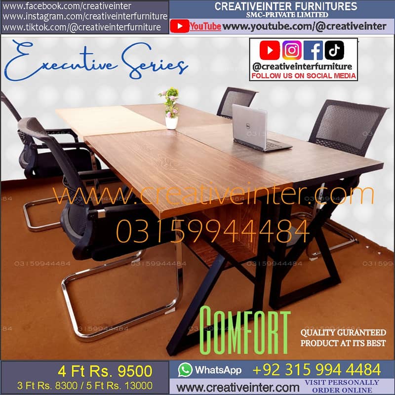 Office table desk sofa set chair workstation study computer meeting 4