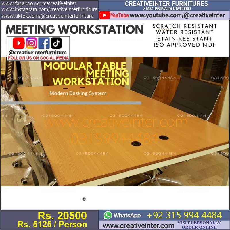 Office table desk sofa set chair workstation study computer meeting 10
