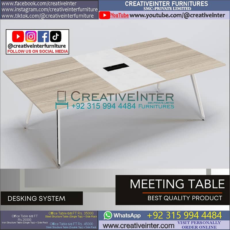 Office table desk sofa set chair workstation study computer meeting 12