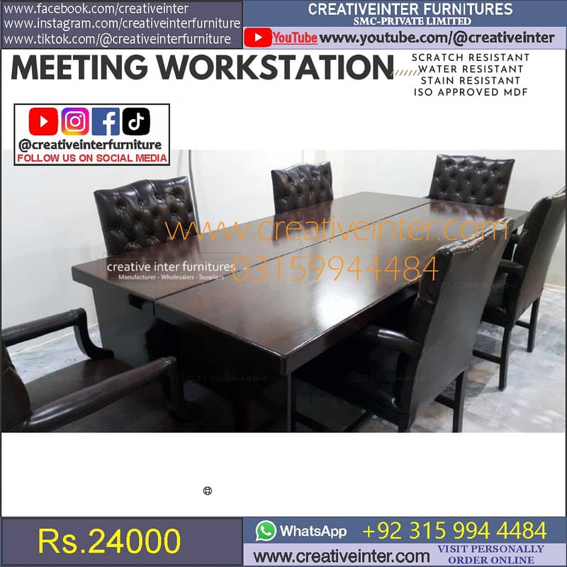 Office table desk sofa set chair workstation study computer meeting 16