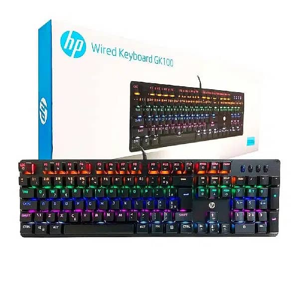 HP GK100 RGB Mechanical Backlit Gaming Keyboard with Blue Switch 1