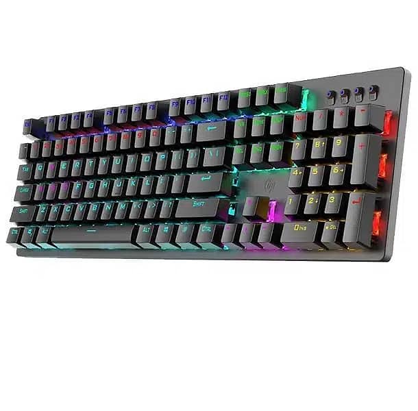 HP GK100 RGB Mechanical Backlit Gaming Keyboard with Blue Switch 4