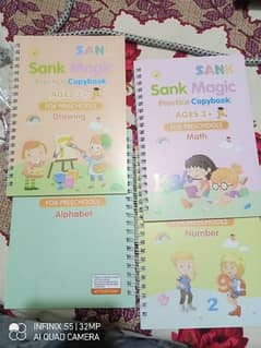 writing practice, child writing book, chil writing practice magic book