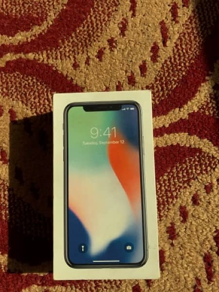 iphone X pta approved 64gb with box. 2