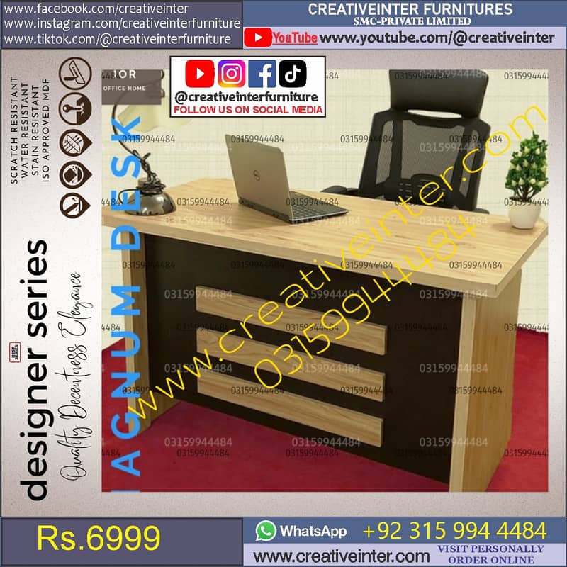 WHOLESALE office Table Chair Meeting Reception Desk Mesh Back Manager 5